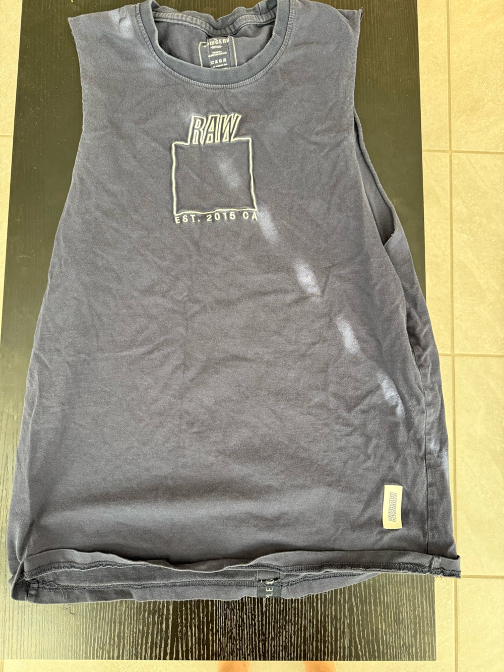 RAW Navy Long-Sleeve Graphic Tee